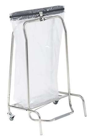 COLLECTEUR MOBILE 110L HERMIX  A PEDALE ET A CLAPET