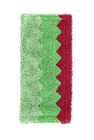 FRANGE MICROF TRICOMPO 14X30CM VERT/ROUGE
