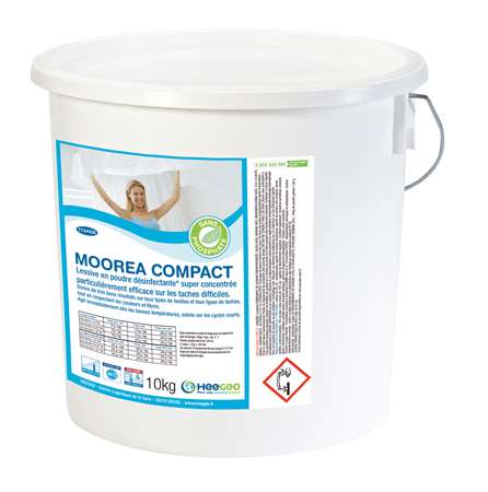 MOOREA COMPACT LESSIVE POUDRE DESINFECTANTE CONCENTREE 10KG