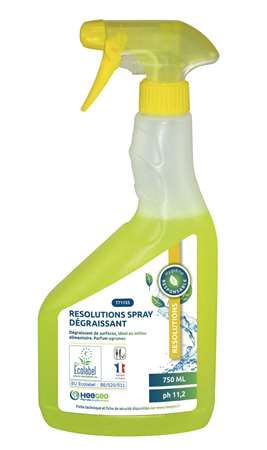 Image de RESOLUTIONS DEGRAISSANT AGRUME SPRAY 750ML ECOLABEL