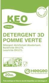 KEO 3D DETERG DESINF DESODO POMME VERTE COLIS 250 DOSES 20ML