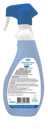 Image de KEO NETTOYANT VITRES ECOLABEL 750ML