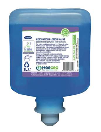 RESOLUTIONS LOTION LAVANTE MAINS POUR DEB 6X1L ECOLABEL