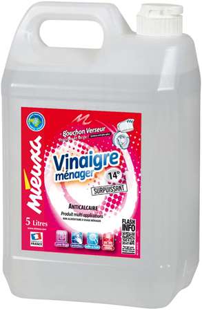 Image de VINAIGRE DE NETTOYAGE SURPUISSANT 14° - 5L