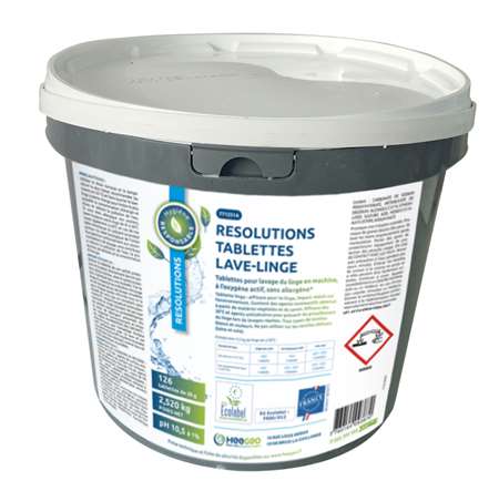 Image de RESOLUTIONS TABLETTE LAVE LINGE FLEURI SEAU 126X20G ECOLABEL