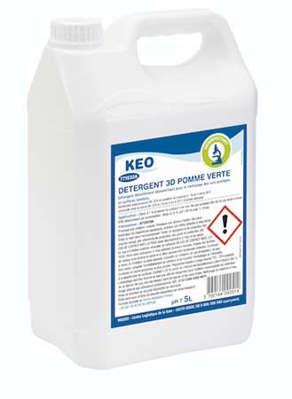 KEO 3D DETERGENT DESINFECTANT DESODORISANT POMME VERTE 5L
