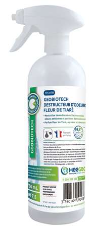 GEOBIOTECH DESTRUCTEUR D'ODEURS FLEUR TIARE 750ML