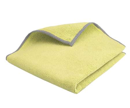 Image de LAVETTE MICROFIBRE 40X40 JAUNE 300 G/M² LOT DE 5