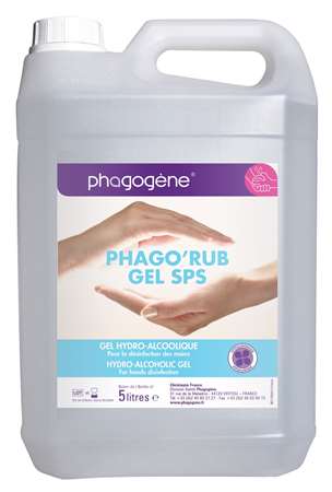 Image de GEL HYDROALCOOLIQUE PHAGO'RUB SPS BIDON 5L