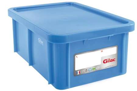 Image de BAC GERBABLE HACCP BLEU+COUVERCLE-12L-40X30XH18CM