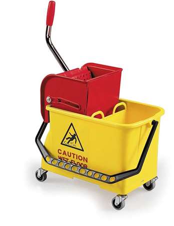 Image de SEAU DE LAVAGE SPIDER BI BACS 2 X 8L + PRESSE A PLAT