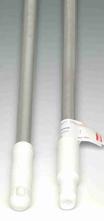 Image de MANCHE ALU ANODISE 140 CM ALIMENTAIRE BOUT BLANC VIS