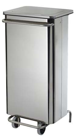 COLLECROULE CARENE A PEDALE METAL INOX 110L