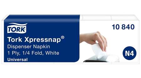 Image de TORK UNIVERSAL SERVIETTE ENCHEVÊTRÉE 1P BLANCHE COLIS 9000F