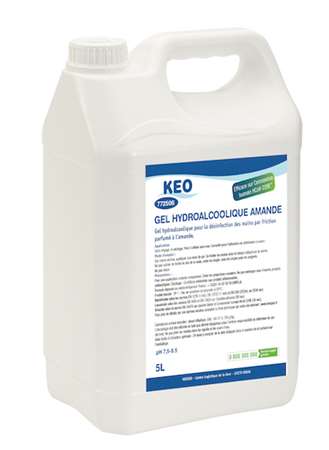 KEO GEL HYDROALCOOLIQUE AMANDE 5L