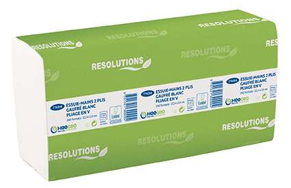Image de EM RESOLUTIONS V GAUFRE 22.4X23CM ECOLABEL (Colis de 4000)