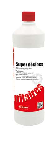 Image de DEBOUCHEUR CANALISATIONS LIQUIDE ACIDE SUPER DECLOSS 1L