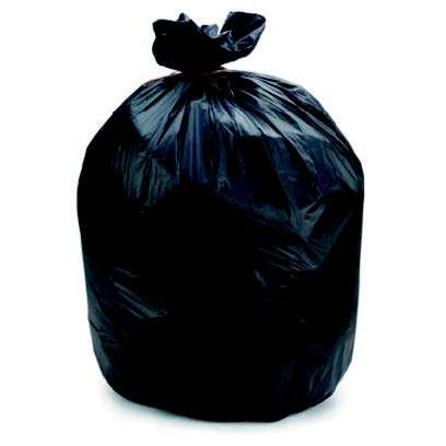 Image de SAC POUB 160L BD NOIR RENFORCE 64µ COLIS DE 100