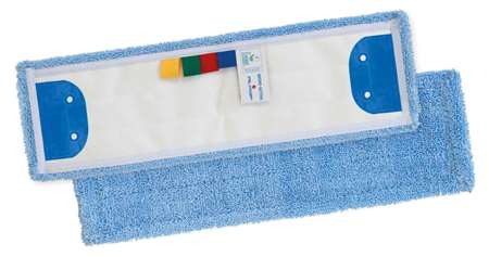 Image de FRANGE MICROFIBRE MICROACTIVA BLEU LANGUETTE 2 OEILLETS 40CM