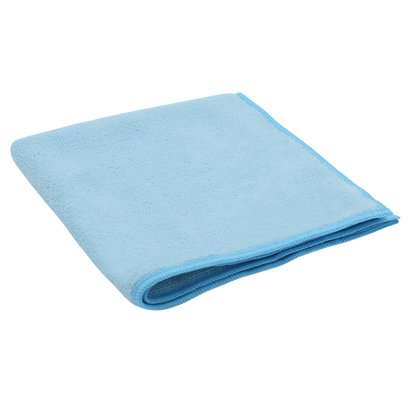 Image de LAVETTE MICROFIBRE RECYCLED BLEU SOFT RECYCLE 38X38 300G/M²