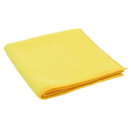 Image de LAVETTE MICROFIBRE RECYCLED JAUNE SOFT RECYCLE 38X38 300G/M²