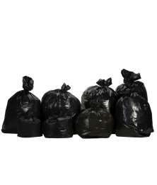 Image de SAC POUB 050L NOIR RENF BD 35µ (Carton de 200)