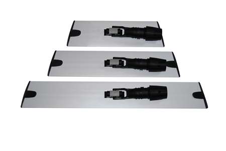 Image de SUPPORT VELCRO ALU CONNECTIQUE UNIVERSELLE NOIRE 8X40CM