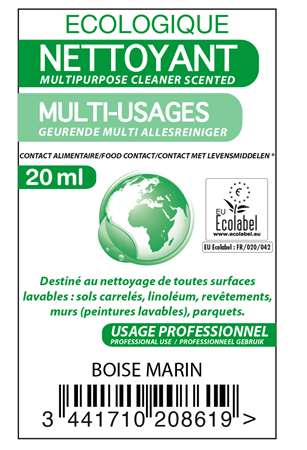 Image de NETTOYANT MULTI-USAGE BOISE MARIN KING 250x20ML ECOLABEL