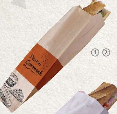 Image de SAC SANDWICH KRAFT BRUN PAUSE GOURMANDE 10+6/34CM X 1000