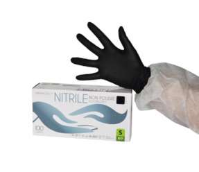 Image de GANT NITRILE NOIR NON POUDRE TAILLE L  BOITE DE 100