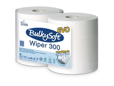 Image de BOBINE 1000F BLANCHE 2P PURE OUATE 22X30 GAUFFRE BULKYSOFT