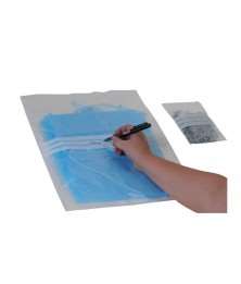 Image de SACHET FERMETURE PRESSION POLYZIP 50µ BANDE BLANC 160X220MM