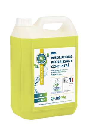 Image de RESOLUTIONS DEGRAISSANT AGRUME CONCENTRE ECOLABEL 5 L
