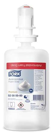 Image de SAVON MOUSSE TORK ANTIMICROBIEN S4 (Colis de 6X1L)