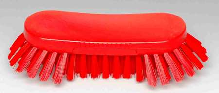 Image de BROSSE PAPILLON ALIMENTAIRE POLYESTER MI-DUR ROUGE 24CM