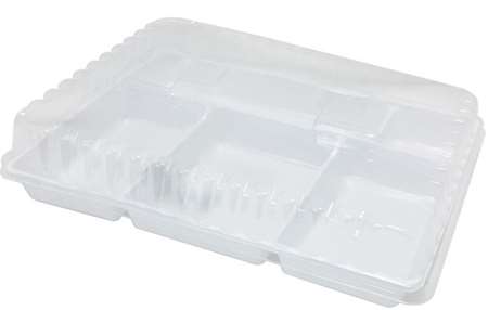 Image de COUVERCLE PLA POUR PLATEAU 5CPTS    SACHET DE 50