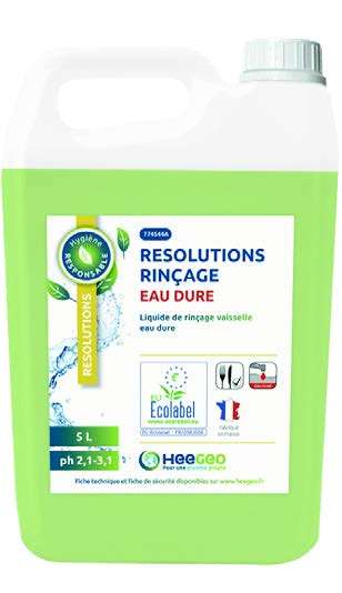 Image de RESOLUTIONS RINCAGE EAU DURE 5L ECOLABEL