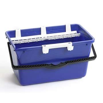 Image de SEAU RECTANGULAIRE 18 LITRES AVEC EGOUTTOIR ET CROCHETS