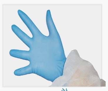 Image de GANT NITRILE BLEU NON POUDRE TM NON MEDICALE (Boîte de 200)