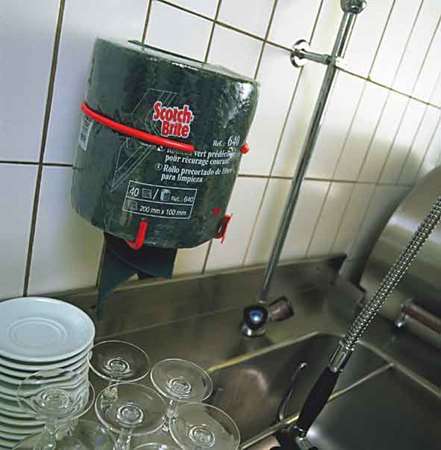 Image de ROULEAU ABRASIF VERT 4m SCOTCH BRITE 640 PRE-DECOUPE